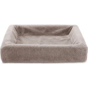 Bia Bed - Fleece Hoes - Hondenmand - Taupe - Bia-6 - 100X80X15 cm