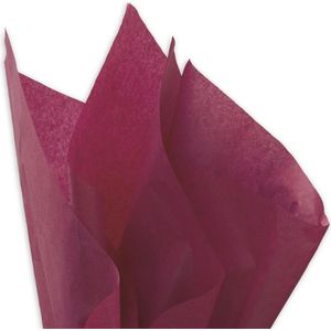 Zijdepapier - Bordeauxrood - 50x75 cm - 17 gr - 240 vel - Vloeipapier - Donkerrood