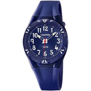 Calypso K6064/3 Kinderhorloge - Polshorloge - Kunststof - Blauw - Ø 34mm