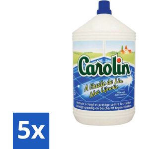 Carolin - Onderhoud hout - Tegelreiniger - Lijnolie - 5 L - Bulkverpakking - 5 stuks
