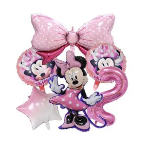 Minnie Mouse Ballonnen Set - Leeftijd: 2 Jaar - Roze Ballonnen - Kinderverjaardag - Feestversiering - Verjaardag Versiering - Mickey & Minnie Mouse - Disney Kinderfeestje - Feestpakket - Roze Verjaardag Ballonnen - MinnieMouse Ballonnen - Roze Ballon