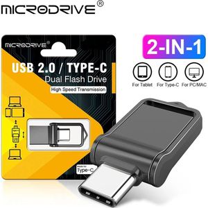 Usb naar Type-C Flash Drive - 128 GB - Zwart - USB 2.0