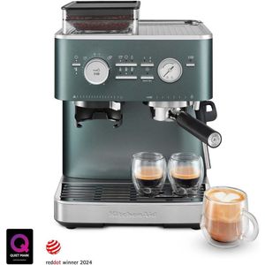 KitchenAid Halfautomatische Espressomachine met Koffiemolen - Ingebouwde koffiemolen, kantelbaar stoompijpje, 15 bar pomp en drukmeter - Juniper