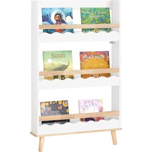 Mara Kinderboekenkast - Boekenrek Voor Kinderen - Kinderrek - Kinderplank - Speelgoedplank - Kast - MDF - 75 x 15 x 120 cm