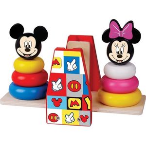 Disney Stapeltoren Weegschaal Mickey & Minnie Mouse 23 Cm Hout