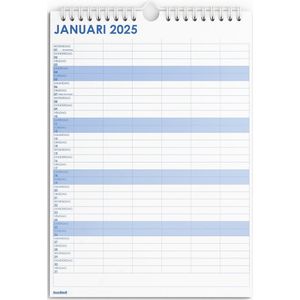 Huurdies® - familieplanner 2025 - A3+ - 45x32 - Enkelzijdig 190gms