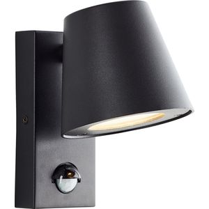 Brilliant Bari - Buitenlamp met sensor - IP44 - GU10 1x max40W - Zwart