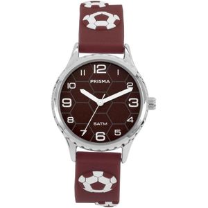 Prisma Horloge CW.353 Kids Voetbal Rood 5 ATM