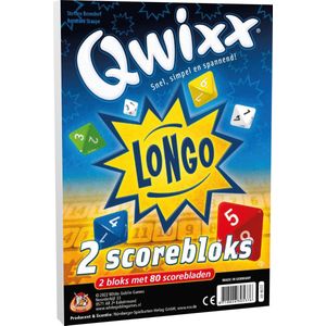 Qwixx Longo Bloks - Extra Scorebloks met 160 Scorebladen voor Langere Getallenrijen en Dubbele Geluksgetallen