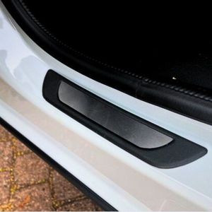 Instaplijsten (instapstrips) voor Jaguar F-Pace 2016 (5 deurs) - Kras bescherming - Set van 4 - Zwart Chrome