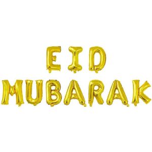 Ballonnen - Eid mubarak - Decoratie - Letters - Goud