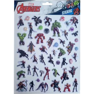 Marvel Avengers - pop up stickers - bubble sticker - +/- 50 stuks - knutselen - creatief - superhelden - Hulk - Thor - Iron man - Black panter