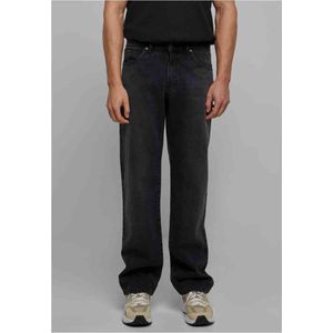 Urban Classics - Heavy Ounce Straight Fit Jeans Broek rechte pijpen - Taille, 33 inch - Zwart