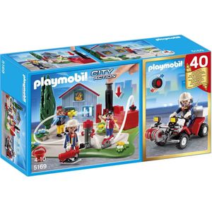 Playmobil Jubileum Compact Set Brandweerinterventie met quad - 5169