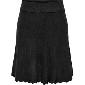 Jacqueline de Yong Rok Jdyletty Hw Skirt Knt 15343158 Black Dames Maat - S