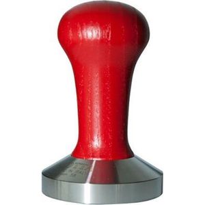 Motta Koffie Tamper Rood Flat Base RVS - 58mm