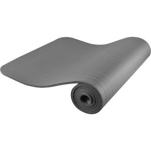 Yoga mat - Fitness mat - Pilates - Blauw- 10 mm - met draagriem