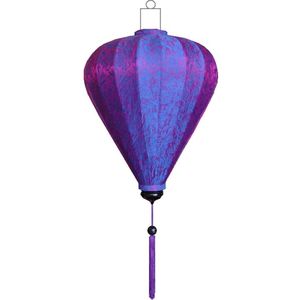 Paarse zijden lampion ballon by Lampionsenzo B-PA-45-S