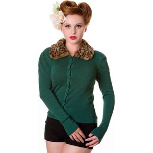 Dancing Days - Fur Cardigan - XL - Groen