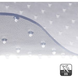 Karat Bureaustoelmat tapijt - Protect - Vloerbeschermer - Transparant - PVC - Dikte: 4 mm - 90 x 120 cm