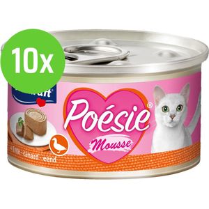 10x Vitakraft Poésie eend mousse kat, 85 gram