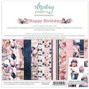 Mintay 6 x 6 Paper Pad - Happy Birthday MT-HAB-08 (10-23)