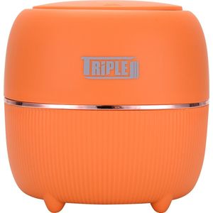 Triple J® Tafelafvalbakje - Aanrecht afvalbakken - Met deksel - Prullenbak voor tafel - Oranje