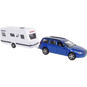 Kids Globe Volvo V70 met Dethleffs Caravan