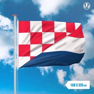Vlag Brabant en Nederland 150x225cm