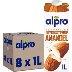 Alpro Amandeldrink - plantaardige drank - 8 x 1L