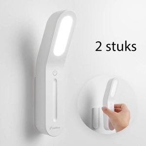 Zanflare Draagbare Nachtlampje - Touchscreen - Baby & Kinderen - Leeslamp - USB Oplaadbaar - Wit Licht - Lichtintensiteit Verstelbaar - 2 Stuks