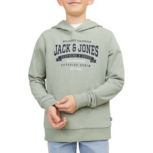 Jack & Jones Junior Trui Jjelogo Sweat Hood 2 Col 24 Sn Jnr 12237420 Desert Sage Mannen Maat - W128