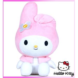 Melody - Hello Kitty Pluche Knuffel 27 cm {Speelgoed Knuffeldier Knuffelpop voor kinderen jongens meisjes | Keroppy Kuromi Melody Hello Kity Kat Cat Plush Toy}