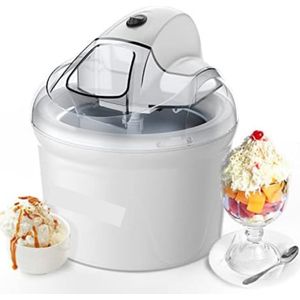 WNHB® Ijsmachine Zelfvriezend – Roomijsmachine met Compressor – Ijsmaker voor Thuis – Zelf Vriezend – Voor Sorbet, Gelato & Yoghurt