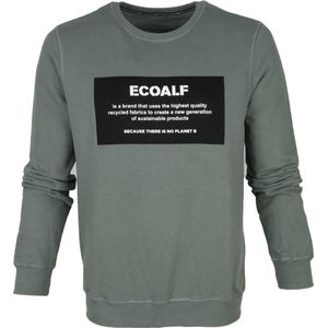 Ecoalf - Sweater Khaki Groen - Heren - Maat M - Regular-fit