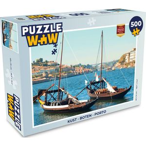 Puzzel Kust - Boten - Porto - Legpuzzel - Puzzel 500 stukjes