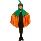 Halloween Pompoen verkleed kostuum/cape oranje voor kinderen - Halloween/carnaval verkleedkleding