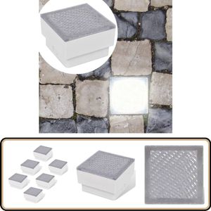 vidaXL Grondspots LED - Set van 6 - Warm Wit Licht Tuinverlichting - Led Spots - Grondspots - Inbouwspots - Buitenschijnwerpers