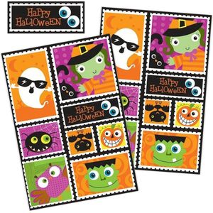 Stickervellen Halloween - Stickers Halloween - Halloweenstickers - Knutselstickers - Hobbystickers - Stickervellen Kind - Stickervellen Volwassenen - Leuke Halloween Stickers