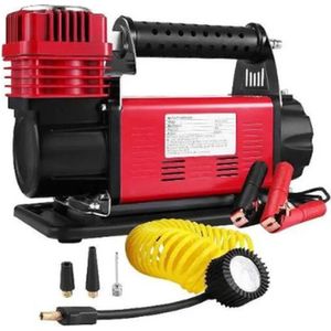 Vevor Stille Luchtcompressor - Luchtcompressor - Luchtblazer - Rood - 8 Bar - 70DB - 150Psi - Draagbaar - Auto - Luchtpomp