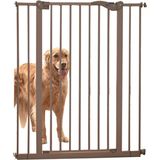 Savic dog barrier afsluithek - hondenhek grijs (74-84X107 CM)