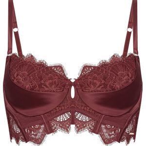 Hunkemöller Dames Lingerie Voorgevormde longline beugel bh Zoe - Rood - maat E75