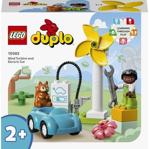LEGO DUPLO Stad Windmolen en Elektrische Auto Set - 10985