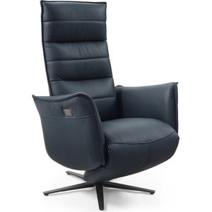 Dreamline Iris - Relaxfauteuil - leder - ocean blue - elektrisch verstelbaar - met batterij