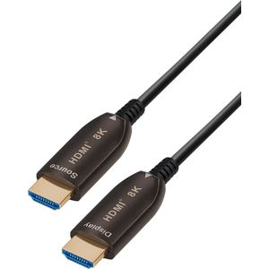 Powteq Premium - 30 meter - Optische HDMI kabel - HDMI 2.1 via glasvezel - 8K 60 hz / 4K 120 Hz - Geen signaalverlies - Diverse lengtes - HDMI AOC - HDR - Extra dun