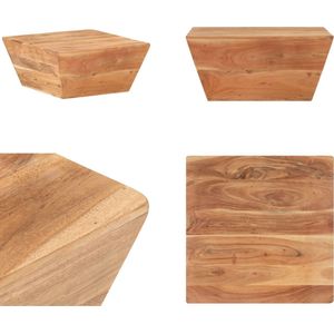 vidaXL Salontafel V-vormig 66x66x30 cm massief acaciahout - Salontafel - Salontafels - Koffietafel - Koffietafels