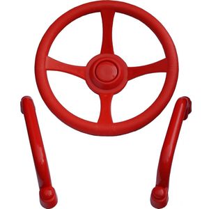 Déko-Play stuurwiel met handgrepen rood