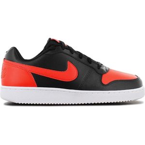 Nike Ebernon Low - Heren Sneakers Sport Casual Schoenen Zwart-Rood AQ1775-004 - Maat EU 45 US 11