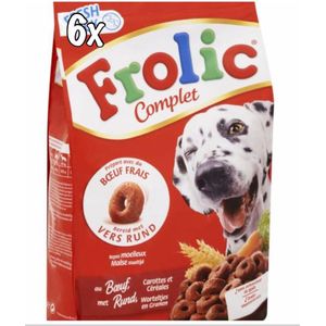 6x Frolic Honden droogvoer - Rund smaak - 1.5 kg (9kg)