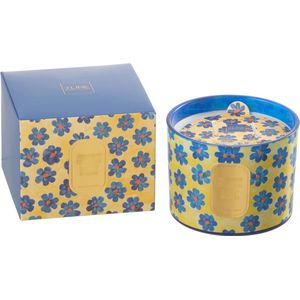 J-Line geurkaars Bloemen - blauw/geel - small - 30U